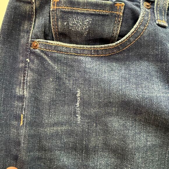 Chico's High Rise, Wide Leg, Raw Edge Hem, Size 8 - Picture 11 of 12